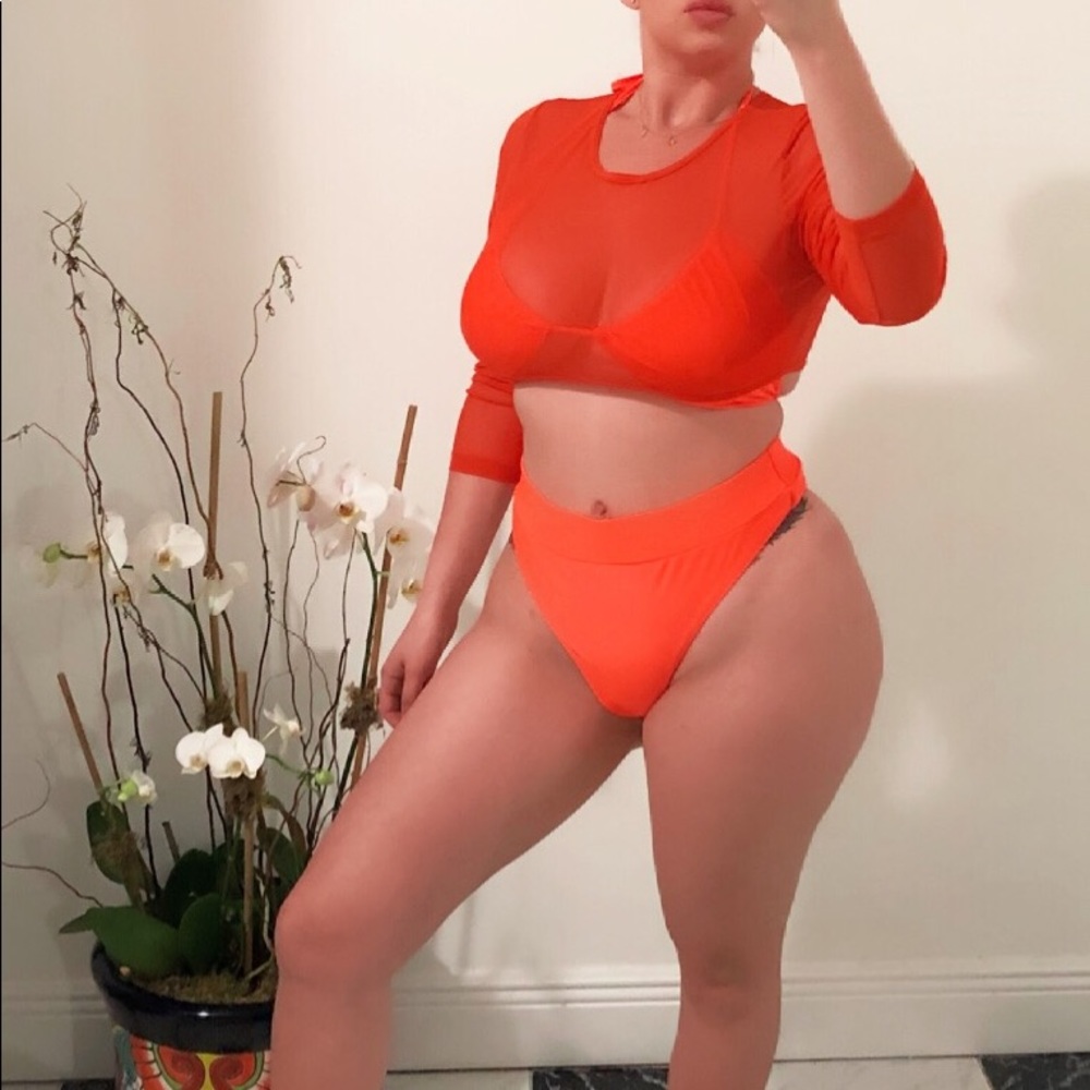 Orange two piece